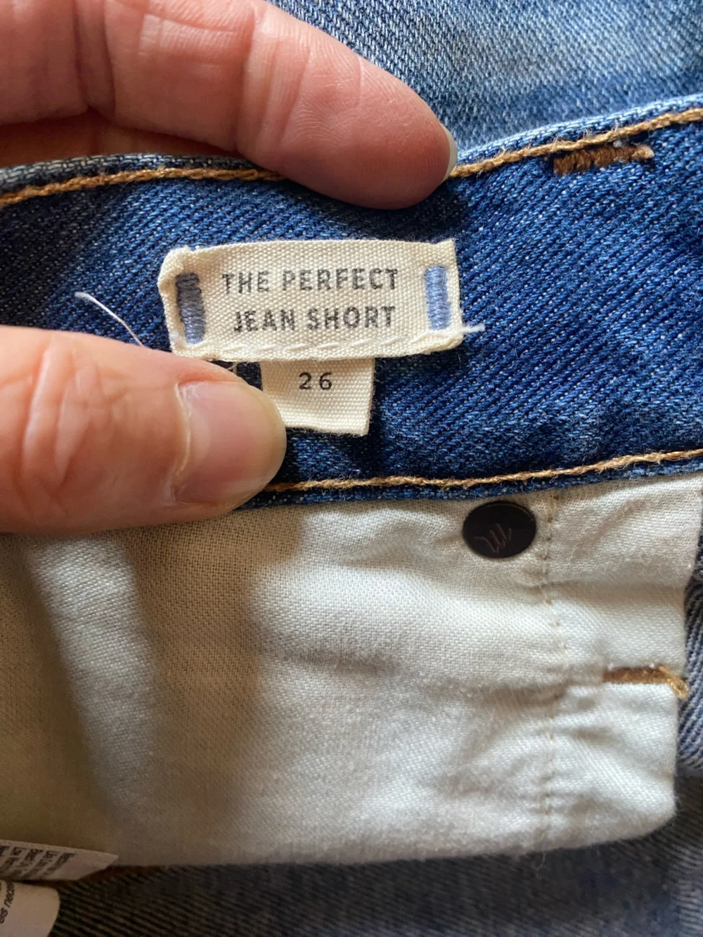 Madewell The Perfect Jean Short denim jean shorts size 26